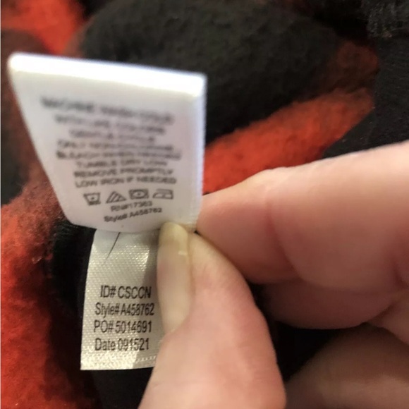 Koolaburra by UGG Women's XL Thick Fleece Pull-over Red/Black Plaid Mock Neck - Picture 13 of 13